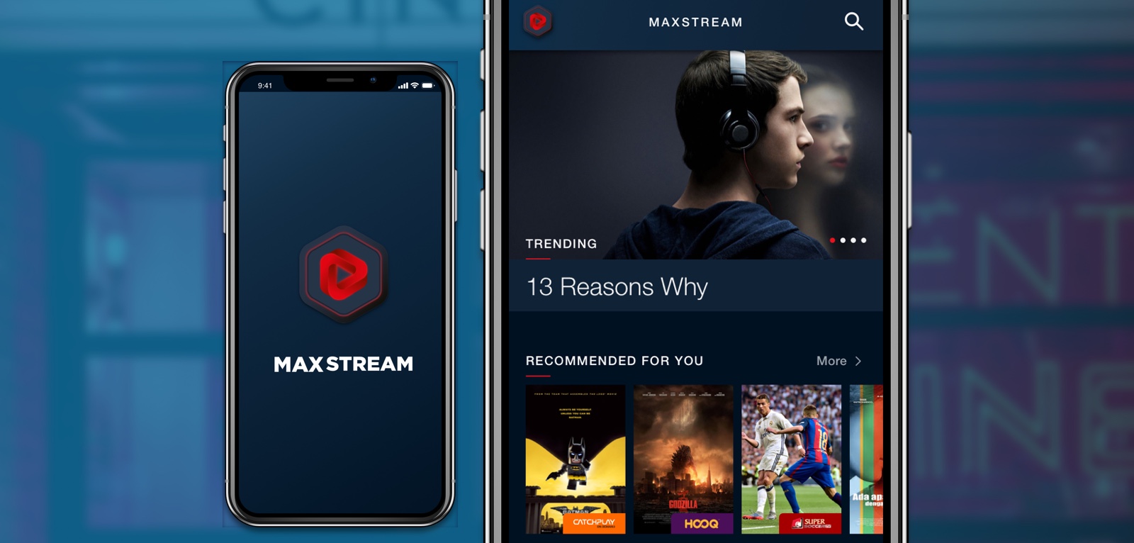 Maxstream video streaming application